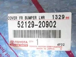 Genuine Toyota Oem 2000-2002 Celica Lower Front Bumper Valance Panel 52129-20902. Fixed Price $143.95.