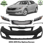 Front Bumper Cover Fascia & Head Light Kit For 2014-2015 Kia Optima Korean. Fixed Price $461.50.