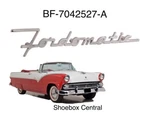 1955 Fordomatic Trunk Deck Chrome Script Emblem. Fixed Price $28.50.