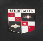 Early Studebaker Front/rear Trunk Badge Emblem Brass Chrome Shield. Fixed Price $98.50.