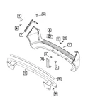Genuine Mopar Fascia Bracket 68266762AA. Fixed Price $14.44.