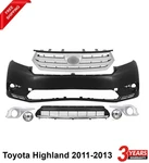 Front Bumper Cover Fascia Paintable & Grille Kit For 2011-2013 Toyota Highlander. Fixed Price $288.50.