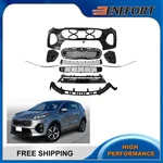 Front Bumper W/grille/skid Plate/fog Light Cover Set Fits 2020-2022 Kia Sportage. Fixed Price $795.99.