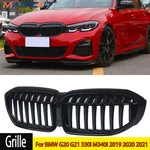 For Bmw 3 Series G20 G21 2019+ Front Kidney Grille Gloss Black Single Bar. Fixed Price $105.61.