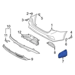 Kia Forte 2022-2024 86677M7500 Rear Right Bumper Cover Spacer Panel. Fixed Price $42.34.