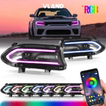 For 2015-2021 Dodge Charger Led Projector Headlights Rgb Color Change Lamps L+r. Fixed Price $427.49.