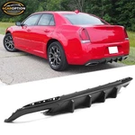 Rear Bumper Diffuser Fit 15-23 Chrysler 300 Ikon V1 Style Lip 2PC Pp Matte Black. Fixed Price $104.99.