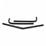 1977-1979 Lincoln Mark V Front Bumper Oem Impact Strips Left Right Center Set. Fixed Price $165.00.