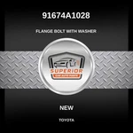 Genuine 2019 Toyota Avalon Flange Bolt With Washer 91674A1028. Fixed Price $39.00.