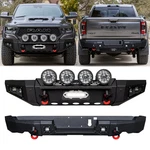 Vijay For 2019-2024 Dodge Ram 1500 Front/rear Bumper W/winch Plate&round Lights. Fixed Price $809.99.