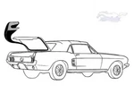 64 1/2-1970 Mustang Cougar Coupe Convertible Trunk Gasket Seal TW5CP-IMPORT. Fixed Price $20.99.