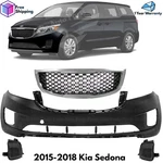 Front Bumper Cover Fascia & Grille Assembly Kit For 2015-2018 Kia Sedona. Fixed Price $649.85.