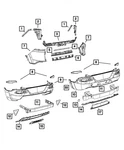 Genuine Mopar Rear Lower Fascia 68203261AD. Fixed Price $191.52.