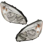 Lh & Rh Headlight Fits Buick Lucerne 2006-11 Halogen W/ Bulbs White Turn Signal. Fixed Price $239.39.