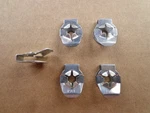 5 Old School Nos 'pal' Trunk Rod Clips! Made In U.s.a Long Ago! Fits Mopar. Fixed Price $29.50.