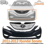 New Front Bumper Grille Assembly Kit Chrome Includes For 2011-13 Hyundai Sonata. Fixed Price $215.00.