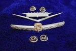 2 Cadilla Hat Pin Lapel Emblem Accessory Badge Gm Escalade Seville. Fixed Price $25.00.