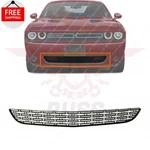 New Front Bumper Grille Textured Black Plastic Fits 2015-2023 Dodge Challenger. Fixed Price $58.02.
