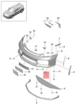 Genuine Porsche Cayman GT4 Trim Front 98150531380. Fixed Price $1481.05.