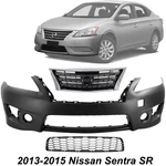 Front Bumper Cover Fascia & Grille Assembly For 2013-2015 Nissan Sentra Sr. Fixed Price $307.98.