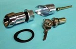 New 1965-1966 Ford Mustang Lock Set Trunk Bezel With Keys, Gasket, Sleeve, Nut. Fixed Price $39.99.