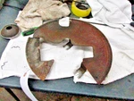 1974 Jaguar Xke V12 Left Front Brake Backing Plate Dust Series Iii. Fixed Price $84.00.
