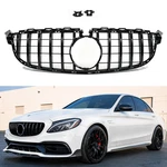 Gloss Black Front Grille For 2015-2021 Mercedes Benz C-class W205 C63/C63S. Fixed Price $103.99.