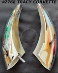 1958-1960 Corvette Used Original 3739351 3739352 Rechromed Rear Bumperette/pr. Fixed Price $599.00.