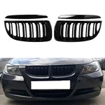Front Kidney Grille For Bmw 3 Series E90 E91 20052008 Gloss Black Double. Fixed Price $45.18.