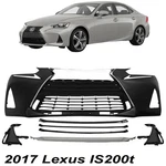 Front Bumper Cover Primed Plastic & Fog Lights Kit For 2017 Lexus IS200T. Fixed Price $649.90.