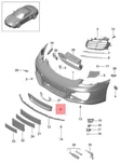 Genuine Porsche Boxster Retaining Frame Center Black 981505569001E0. Fixed Price $116.43.