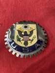 United States Usa Eagle Grille Emblem License Plate Topper. Fixed Price $30.00.