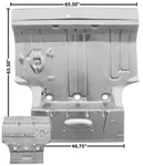 1964-67 Gto, Cutlass, Skylark, Lemans Trunk Floor Pan Complete W/ Wtp New. Fixed Price $899.89.