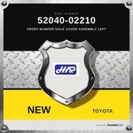 Genuine Toyota Front Bumper Hole Cover Assembly Left 52040-02210. Fixed Price $214.00.