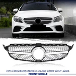 Silver Bumper Grille For Mercedes Benz C-class W205 2019-2021 Without 360 Camera. Fixed Price $69.99.