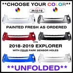 New Front Bumper 2018-2019 Ford Explorer W/sens Choose Your Color FO1014131. Fixed Price $626.97.