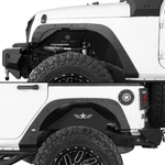 4PCS Front & Rear Fender Flare Deleted Kit Steel For 2007-2018 Jeep Wrangler Jk. Fixed Price $89.66.