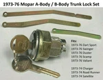 A-body / B-body Trunk Lock Set For 1973-76 Dodge Charger Dart Sport Road Runner. Fixed Price $16.49.