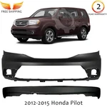 Front Bumper Cover Primed Plastic & Lower Valance For 2012-2015 Honda Pilot. Fixed Price $269.00.