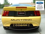 99-04 Ford Mustang Rear Lower Bumper Insert With Cobra Decal Graphics Vinyl. Fixed Price $14.99.