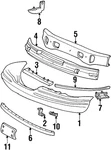 Genuine Ford Bumper Cover Brace F3LY-17E944-A. Fixed Price $19.23.