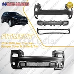 Front Bumper Cover & Lower Grille Trim Surround Fits 2014-2018 Jeep Cherokee. Fixed Price $210.95.