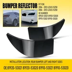 Auxito Smoked Lens Rear Bumper Reflector Covers For 06-13 Lexus IS250 IS350. Fixed Price $18.04.