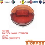 Fiat 850 Plastic Rear Lamp Tail Light Used Cigala Bertinetti 2306. Fixed Price $17.69.