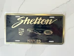 Porsche Jag Land Rover Metal License Plate Gold & Black Embossed Letters Rare. Fixed Price $65.00.