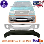 Front Bumper Chrome Steel + Textured Valance 2007-2008 Ford F-150 2WD. Fixed Price $423.24.