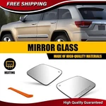 2X Heated Mirror Glass Left & Right For 11-22 Jeep Grand Cherokee Dodge Durango. Fixed Price $29.44.
