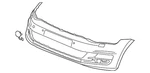Genuine Volkswagen Bumper Cover 5G0-807-217-LH-GRU. Fixed Price $486.66.