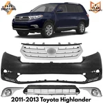 Front Bumper Cover Fascia Paintable & Grille Kit For 2011-2013 Toyota Highlander. Fixed Price $350.00.
