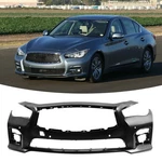 Primed Front Bumper Cover For 2014-2017 Infiniti Q50 620224HC0H. Fixed Price $241.00.